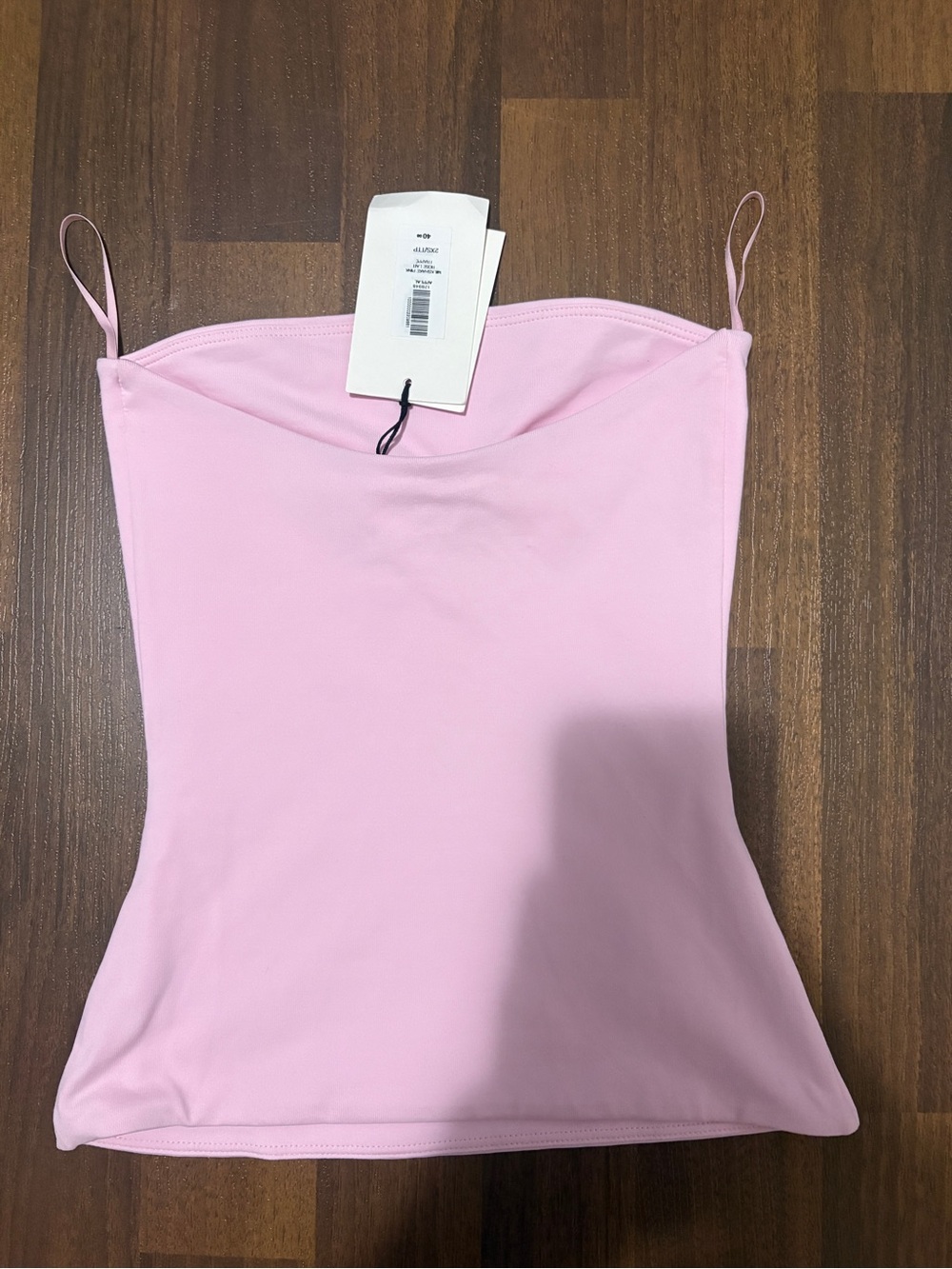 Aritzia Light Pink Strapless Bandeau with Thin Shoulder Straps - Picture 2 of 2